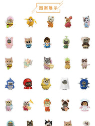 10/30/54PCS Funny Cat Stickers Animal Graffiti DIY Kids Toys Luggage Laptop Phone Guitar Car Bike Skateboard Decoration Sticker (Online Order Only)
