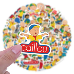 10/30/55PCS Funny Caillou Animation Stickers Cartoon Graffiti Decals Kids Gift DIY Laptop Phone Guitar Scrapbook Children's Toy (ONLINE ORDER ONLY)