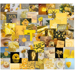 Summer Landscape Yellow Stickers for Suitcase, Phone, Laptop, Skateboard, Guitar, Car, Kids Toys (ONLINE ORDER ONLY)