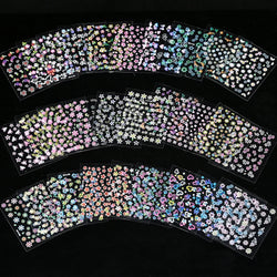 30pcs Black Flowers Nail Art Stickers 3D Self Adhesive Daisy Floral Nail Tips Design Decals Manicure Supplies For Women & Girls* (ONLINE ORDER ONLY)