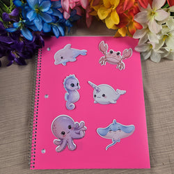 Cute Kawaii Sea Animal Stickers (ONLINE ORDER ONLY)