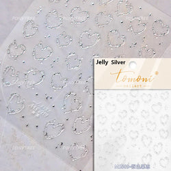 Lovely Heart Strawberry Cherry Bowknot Lace Lolita Crystal Rhinestone Line Rococo Chic Adhesive Nail Art Sticker Manicure Decals (ONLINE ORDER ONLY)