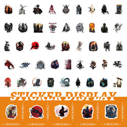 10/30/50/103PCS Bloodborne Cartoon Stickers Game Graffiti Decals Kids Toy Scrapbook Luggage Laptop Phone Car Bike Skateboard (ONLINE ORDER ONLY)