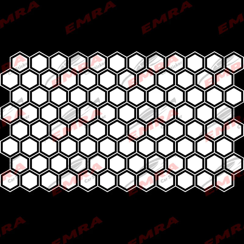Honeycomb Hexagon Car Sticker for Triangular Window Decoration Universal All Vehicles Accessories PVC Waterproof Vinyl Decal (ONLINE ORDER ONLY)