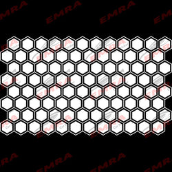 Honeycomb Hexagon Car Sticker for Triangular Window Decoration Universal All Vehicles Accessories PVC Waterproof Vinyl Decal (ONLINE ORDER ONLY)