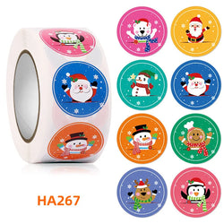 500Pcs Christmas Stickers 1inch Snowflakes Holiday Stickers Xmas Gift Label for Envelope Box Gift Decor (ONLINE ORDER ONLY)