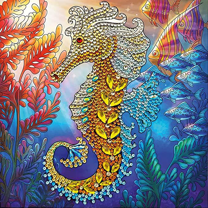 Seahorse Crystal Art Card Kit Craft Buddy (ONLINE ORDER ONLY)
