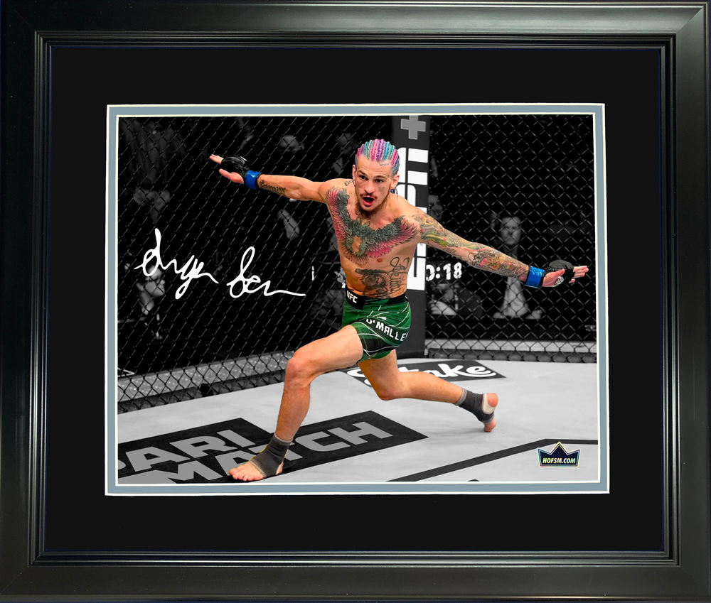 Framed Sean O'Malley UFC Facsimile Laser Engraved Signature Auto 11"x14"MMA Photo HOFSM Holo (ONLINE ORDER ONLY)