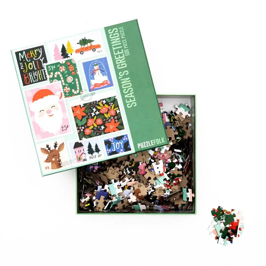 Season's Greetings 500 Piece Jigsaw Puzzle PuzzleFolk (ONLINE ORDER ONLY)