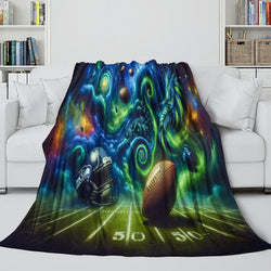 Seattle Seahawks Blanket Flannel Fleece Throw Room Decoration (Online Order Only)