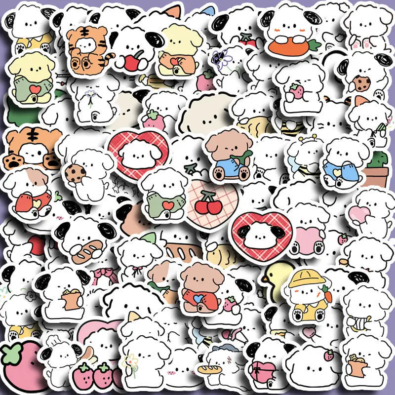 100pcs Cute Dog Stickers for Kids DIY Computer Decoration Stationery (ONLINE ORDER ONLY)