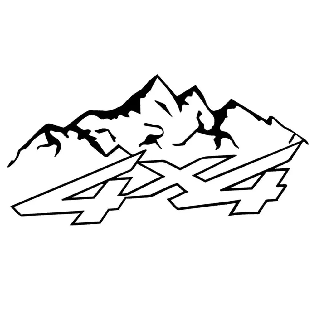 4X4 Gunung Offroad Fashion Sticker Lucu  Pada  Car Sticker (ONLINE ORDER ONLY)
