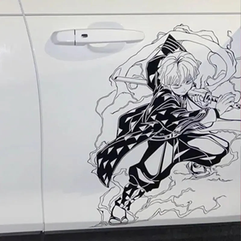 Anime Sticker For Car Sticker Decoration Window Body Hood Creative Personality Big Stickers Die Cutting PVC Vinyl Decals (ONLINE ORDER ONLY)
