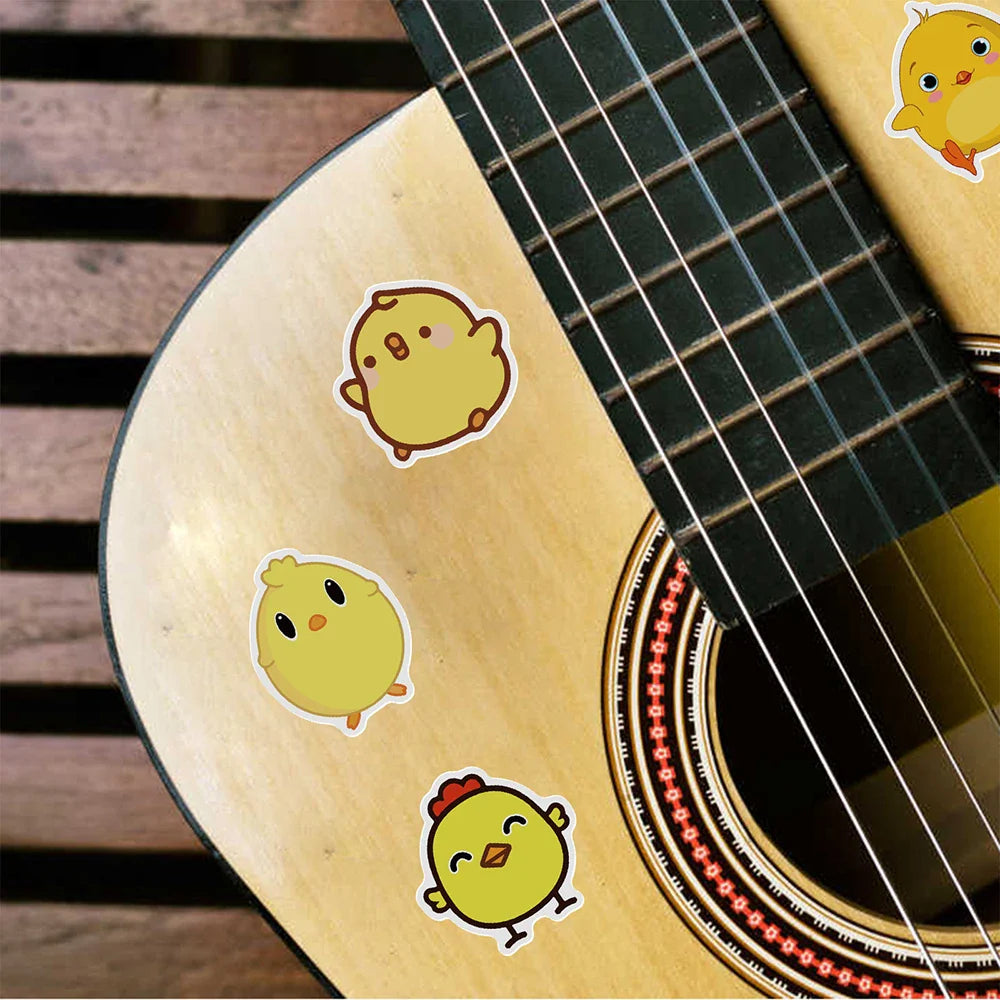 10/30/50/100PCS Cute Chicken Animall Stickers For Kids DIY Handbook Scrapbooking Phone Laptop Wall Decals Decoration Car Sticker (ONLINE ORDER ONLY)