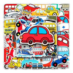 50Pcs Cartoon Waterproof Vinyl Stickers for Skateboard Snowboard (ONLINE ORDER ONLY)