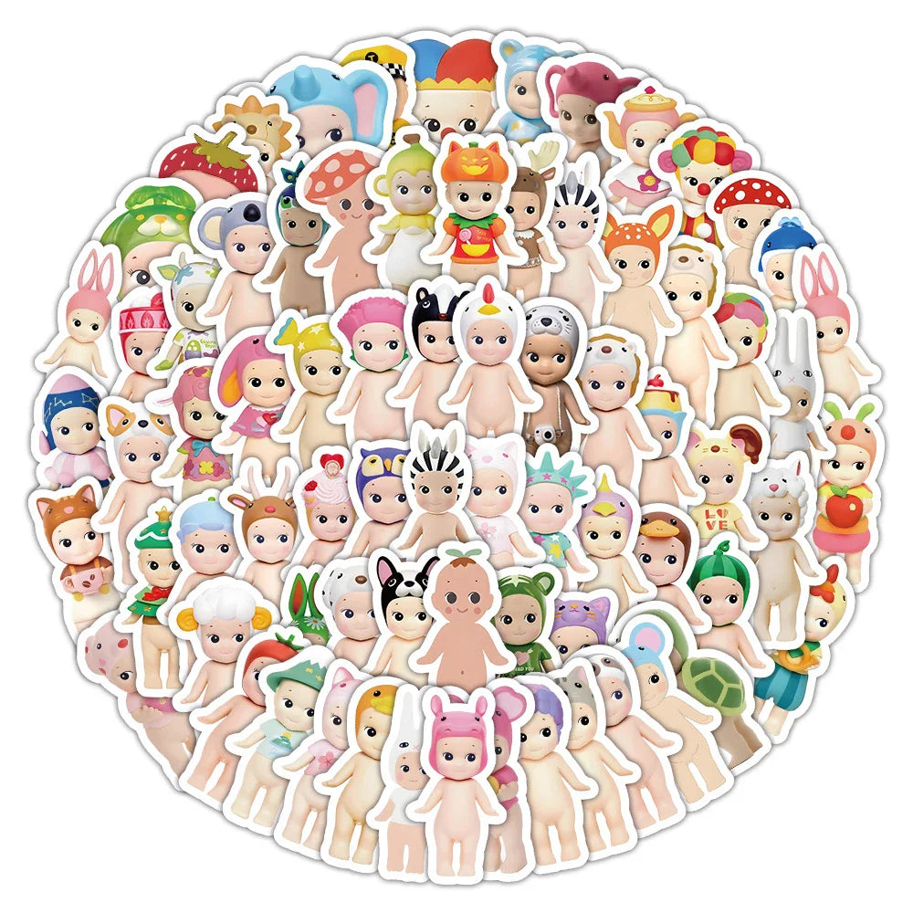 Sonny Angle Doll Stickers - Cute Cartoon Decals for Laptop, Notebook, Fridge, Phone, Car - 10/30/50/100pcs (Online Order Only)