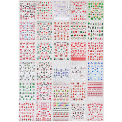 30pcs Children's Cartoon Rabbit Nail Stickers with Sequins and Glitter Colorful Flowers DIY Decal Kid Toy Kawaii Girl Ornaments* (ONLINE ORDER ONLY)