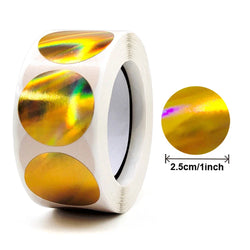100-500pcs Round Gold Sticker Birthday Wedding Party Decor Gift Seal Sticker Envelope Invitation Letter Seal Lables (Online Order Only)