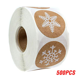 100-500pcs Thank You Label Sealing Stickers Merry Christmas Kraft Handmade Sticker Card Box Package Wedding Decor Party Supplies (ONLINE ORDER ONLY)