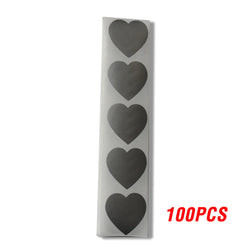100-300pcs Heart Shape Labels Sticker 3 Colors Scratch Off Stickers DIY Handmade For Game Scratch Sticker Labels Stationer (ONLINE ORDER ONLY)