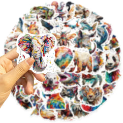 10/30/50Pcs Colorful psychedelic animals Graffiti Stickers For Suitcase Skateboard Laptop Luggage Fridge Phone Car Styling (ONLINE ORDER ONLY)