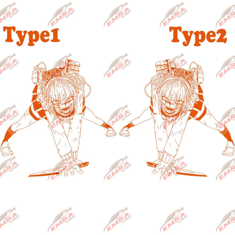 Anime Car Sticker Large Stickers External Accessories Assassin For Door Hood Decoration Style Spirit Styling PVC Vinyl Decal (ONLINE ORDER ONLY)