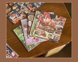 30 Pages Cute Retro Food Die-cut Sticker Book Y2K Sticker Journal Handbook Scrapbooking Kawaii Decoration Sticker Kids Gift (ONLINE ORDER ONLY)