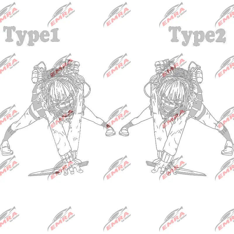 Anime Car Sticker Large Stickers External Accessories Assassin For Door Hood Decoration Style Spirit Styling PVC Vinyl Decal (ONLINE ORDER ONLY)