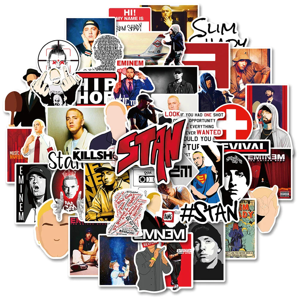 Hot Eminem Detroit Rapper Sticker Packs (ONLINE ORDER ONLY)