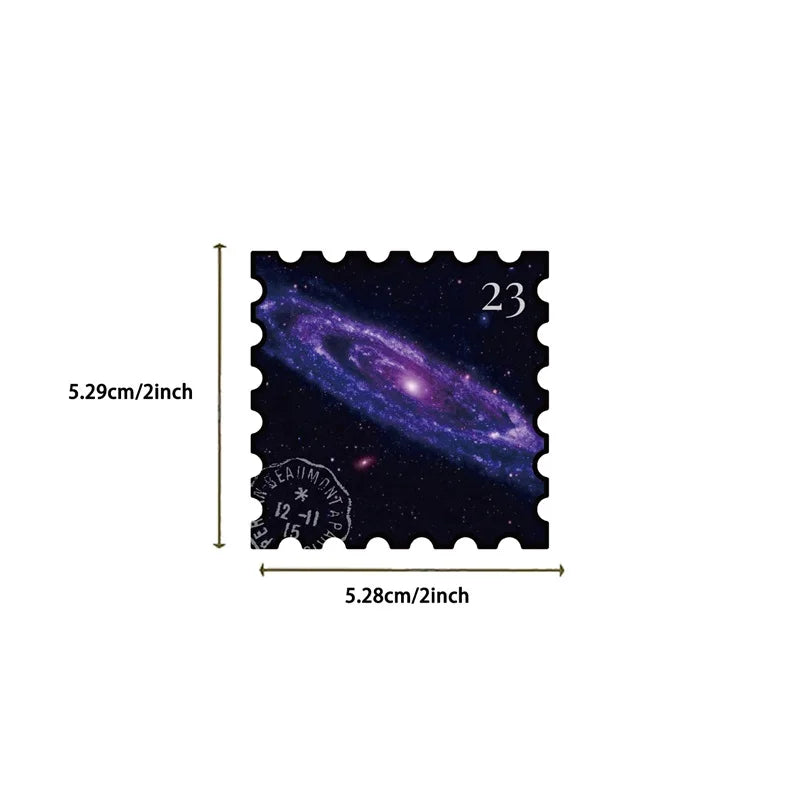 10/30/50PCS Mysterious Universe PVC Sticker Aesthetic Children's DIY Decoration Scrapbooking Stationery Hand Accounting Supplies (ONLINE ORDER ONLY)