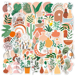 Vintage Boho Aesthetic Stickers for Scrapbook, Phone, Laptop, Water Bottle - 10/30/50/100pcs (ONLINE ORDER ONLY)