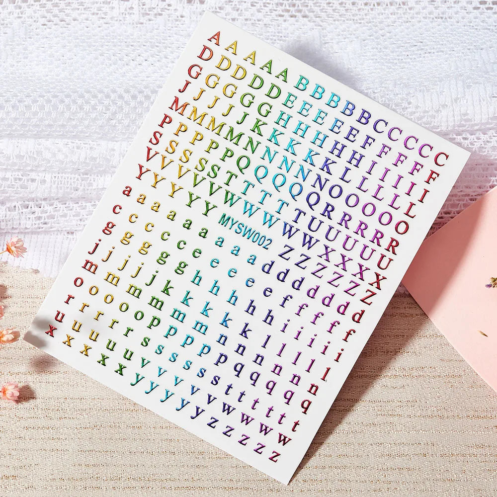 1Pc Laser Silver Gold Lines Stripe Nail Sticker Metal Strip Luxury Nails Slider Self Adhesive Slider Papers Transfer Stickers *& (Online Order Only)