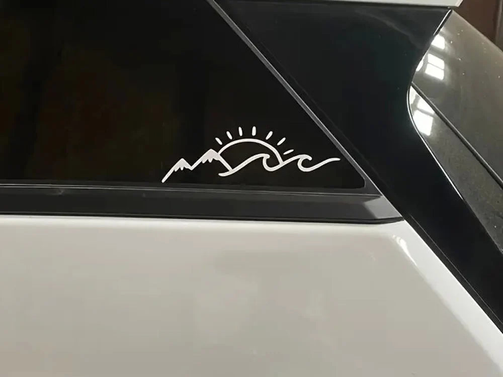 Mountain Sea And Sun Lover Stickers Vinyl Creative Fun Car Stickers, Motorcycles, Trucks, Laptops,Water Bottles, Etc (ONLINE ORDER ONLY)