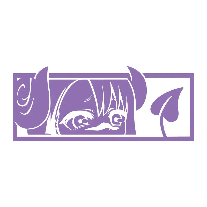 Anime Sticker For Car Stickers Die Cutting PVC Vinyl Decal Demon Girl Window Bumper Decoration External Accessories (ONLINE ORDER ONLY)