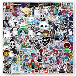 Undertale Stickers Pack: RPG Laptop, Guitar, Car, Bike Decals (Online Order Only)