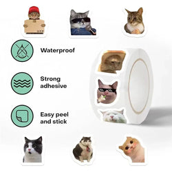 100-500pcs Funny Cats Cartoon Animals Stickers DIY Phone Guitar Laptop Notebook Suitcase Waterproof Sticker Kids Toy (ONLINE ORDER ONLY)