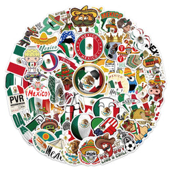 60/120Pcs Wild Food Mexico Style Cartoon Lable Stickers for Car Helmet Luggage Bicycle Guitar Decal Notebook Skate Trunk (ONLINE ORDER ONLY)
