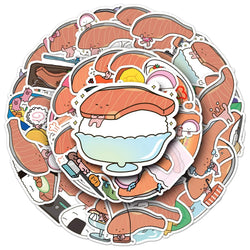 50Pcs Cute KIRIMI Waterproof Vinyl Stickers for Skateboard Snowboard (Online Order Only)