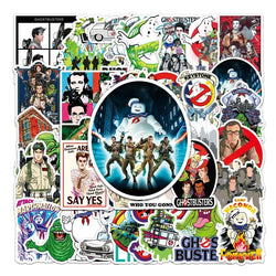 50pcs Ghostbusters Cartoon Stickers for Laptop, Phone, Car, Scooter, Suitcase, Water Bottle, Refrigerator (Online Order Only)