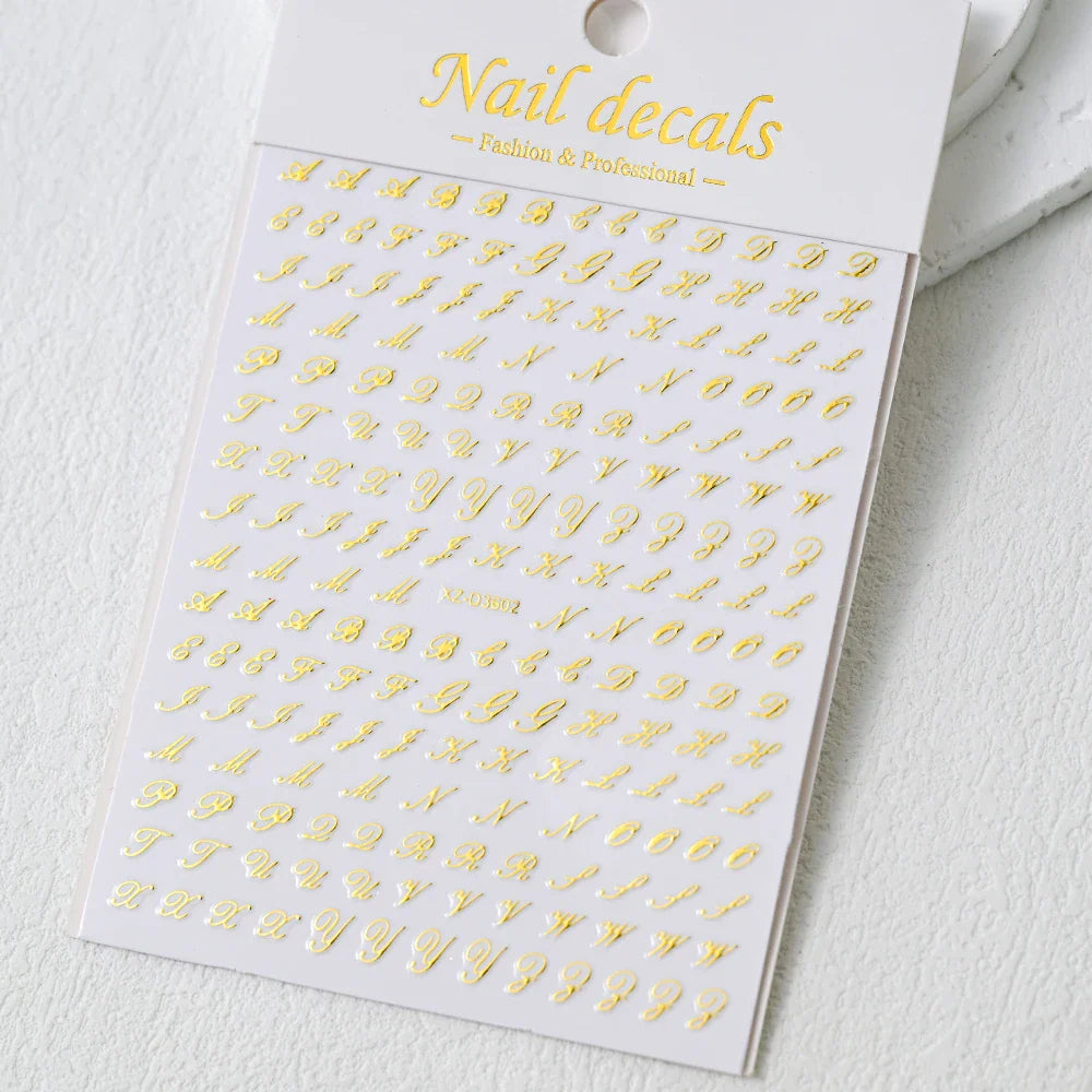 1Sheet Laser Star Nail Stickers 3D Metallic Mirror Gold/Silver Irregular Star Manicure Decals Y2K Self Adhesive Nails Decoration (ONLINE ORDER ONLY)
