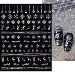 3D Snowflake Nail Art Decals Sliver Bronzing 3D Christmas Nail Art Decoration Self Adhesive Winter Christmas New Year Slides Y2K (ONLINE ORDER ONLY)