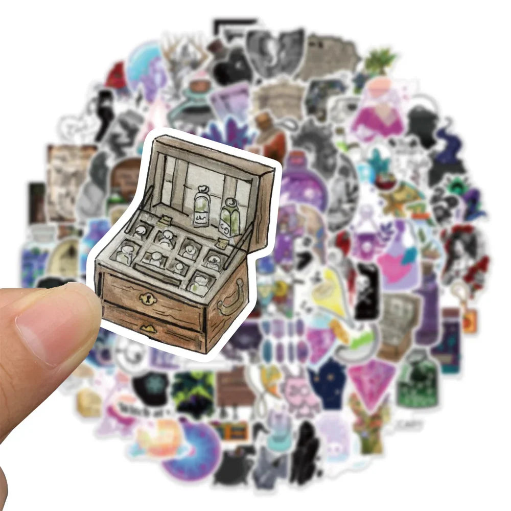 50/100PCS Pharmacist Horror Gothic Graffiti Mobile Phone Notebook Luggage Car Decoration Waterproof Sticker Toy Wholesale (Online Order Only)