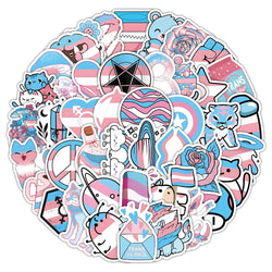 Funny Pride Stickers Pack - Cartoon Graffiti Decals for DIY, Scrapbook, Laptop, Bike, Guitar, Skateboard (ONLINE ORDER ONLY)