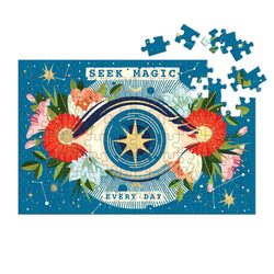Seek Magic Every Day 128 Piece Matchbox Mini Jigsaw Puzzle Galison (ONLINE ORDER ONLY)