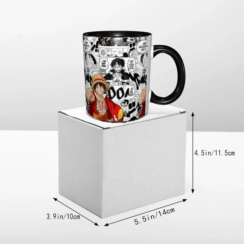 Kid's Luffy One Piece Mug: Cartoon Anime Water Cup Gift (ONLINE ORDER ONLY)