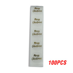 100-500pcs Thank You For Your Order Transparent Gold Label Baking Wedding Exquisite Gift Card Envelope Sealing Label Sticker (Online Order Only)