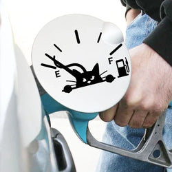 Peeping Cat Full Gas Gauge Sticker for Car Fuel Tank Cap Door Decoration Automotive Supplies Outdoor Stickers Pvc Vinyl Decals (ONLINE ORDER ONLY)