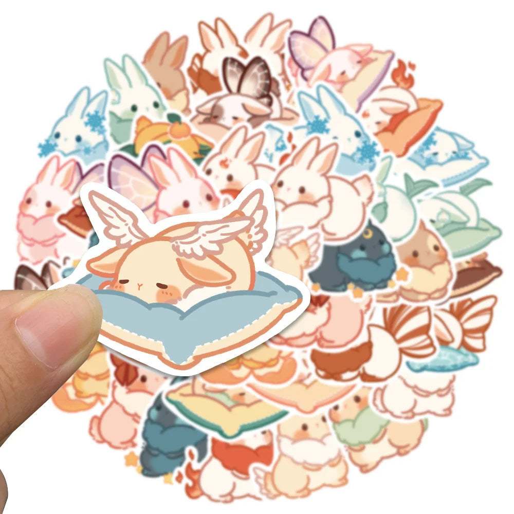 10/20/40PCS Cartoon Cute Rabbit Bunny Sticker Packs (ONLINE ORDER ONLY)