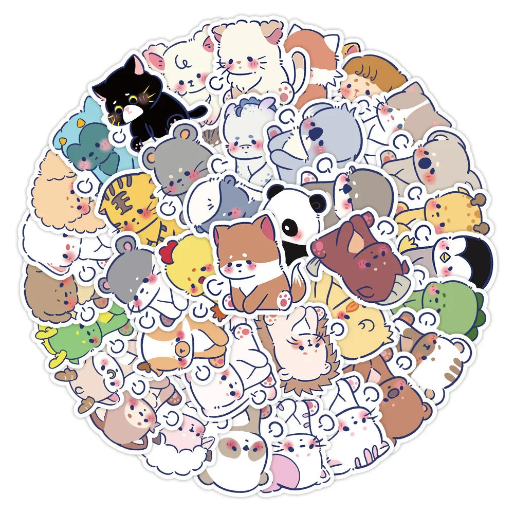 10/60PCS Anime Animal Stickers Car Motorcycle Travel Luggage Phone Guitar Laptop Cartoon Sticker Decal Kid Toys 2023 (ONLINE ORDER ONLY)
