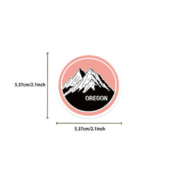 50Pcs Oregon America State Sticker For Laptop Luggage Phone Suitcase Skateboard Styling DIY Decal Pegatina Aufkleber Toy Decal (Online Order Only)